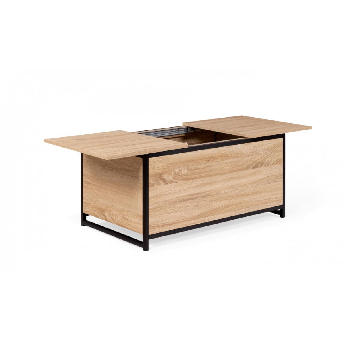 Gaston Et Hortense Table Basse Avec Coffre Memphis Veepee