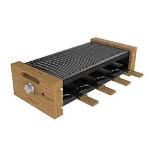 Cecotec Raclette en bois Cheese&Grill 8200 Wood Black. 1200 W, Surface de gril,