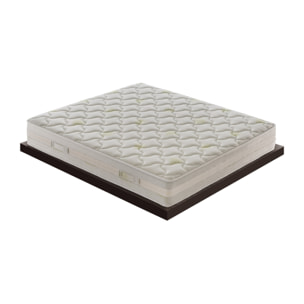 Materasso 100x190 Memory Foam - Altezza 25 cm - 9 Zone di comfort - Sfoderabile - RIvestimento Aloe Vera