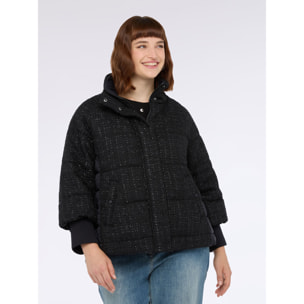 Fiorella Rubino - Plumífero de diseño bimaterial - Negro