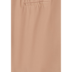 Pantaloni donna gamba ampia in twill lyocell