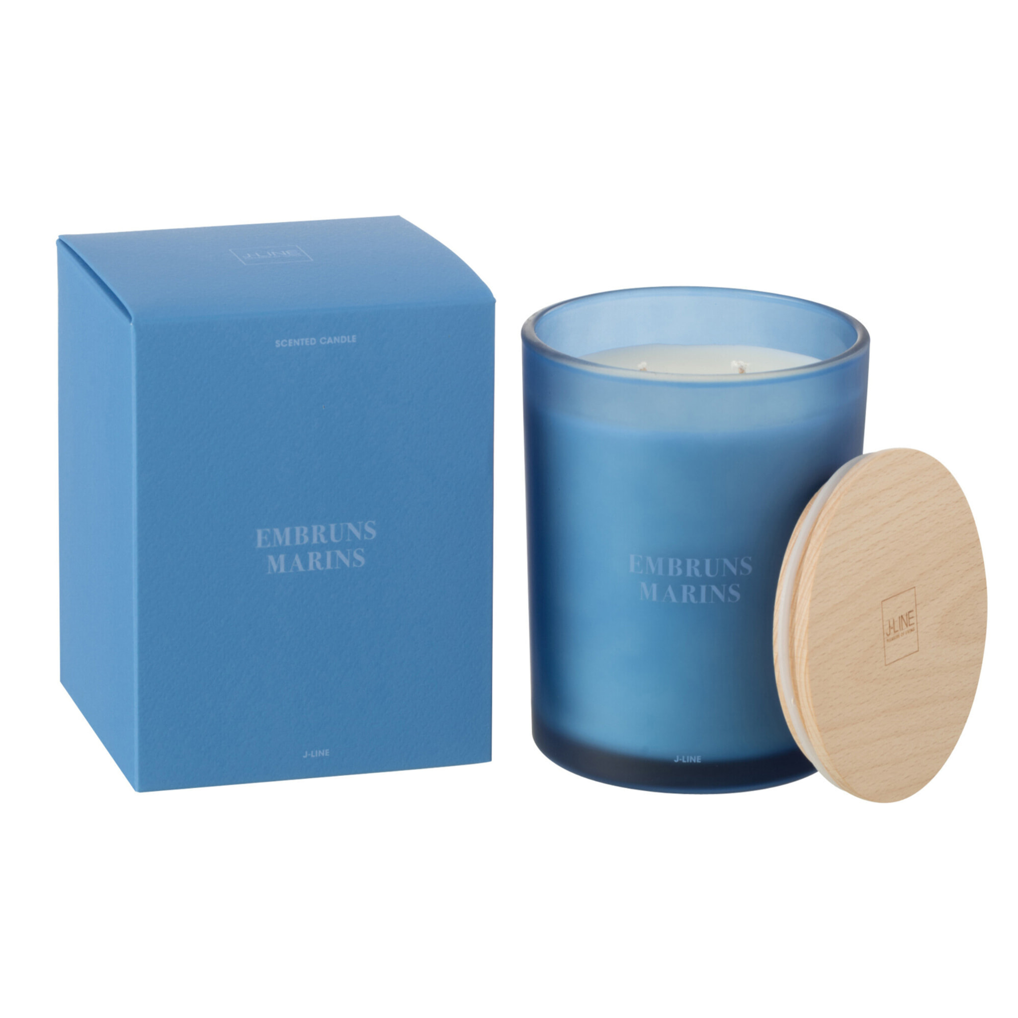 J-Line bougie parfumée Accords Essentiels - Embruns Marins - bleu - 52H