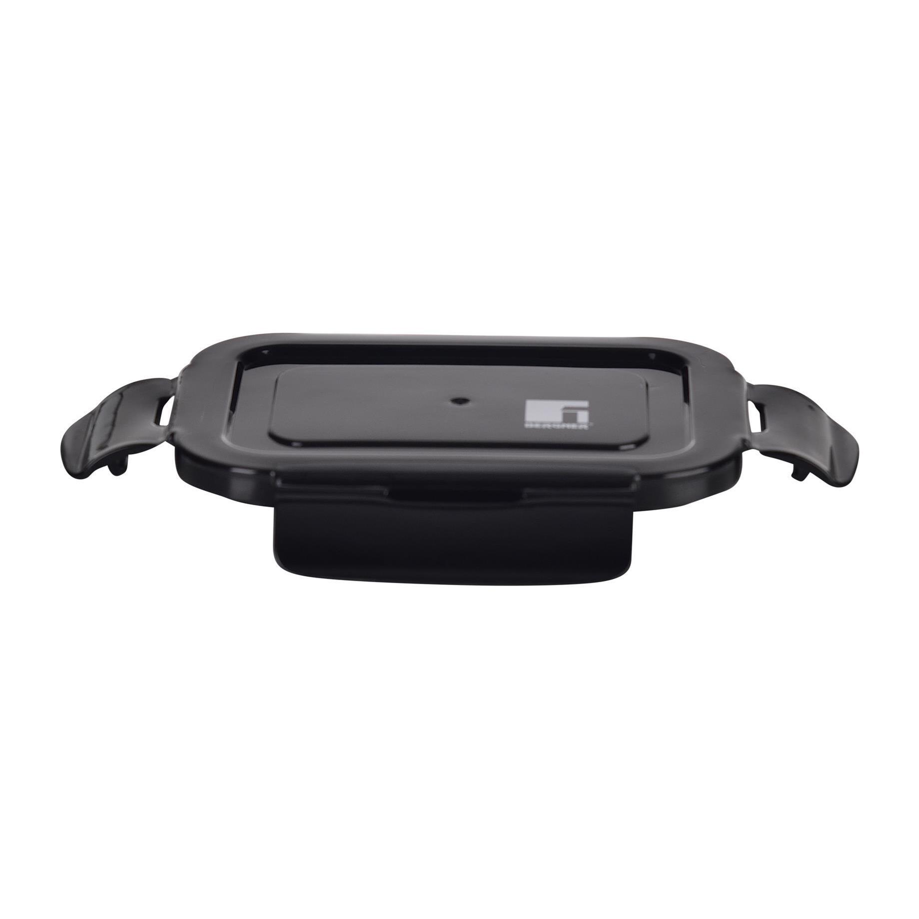 Recipiente Hermético en Borosilicato de 330ml con tapa negra Copper Bergner