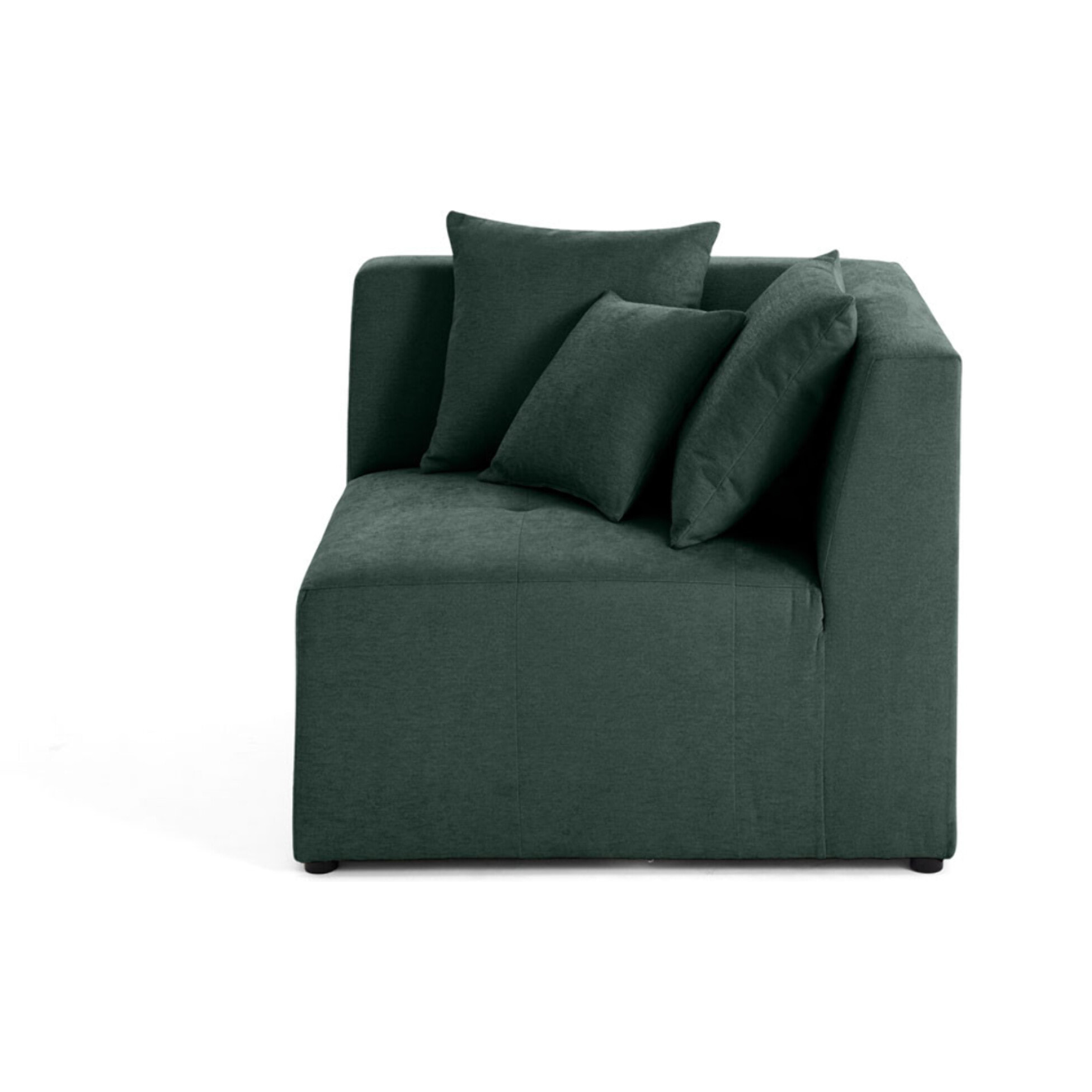 Amalfi - module d'angle réversible - en tissu - Vert