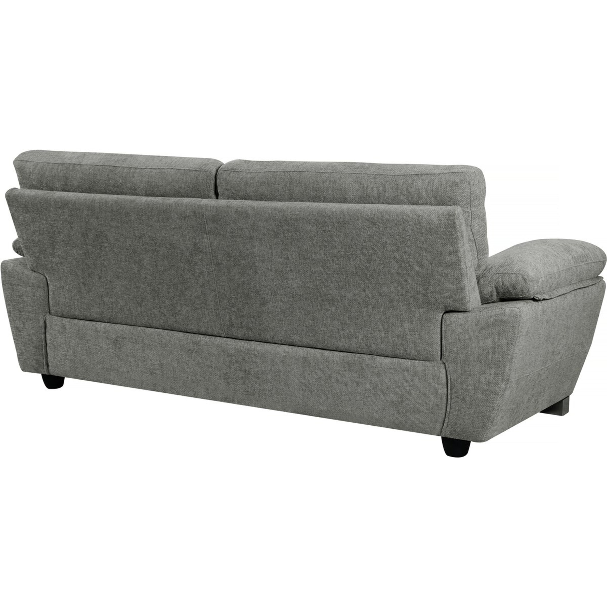 Canapé fixe en tissu "Dallas" - 210 X 88 X 90 cm - 3 places - Gris