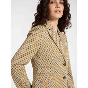 Elena Mirò - Blazer jacquard stretch - Beige