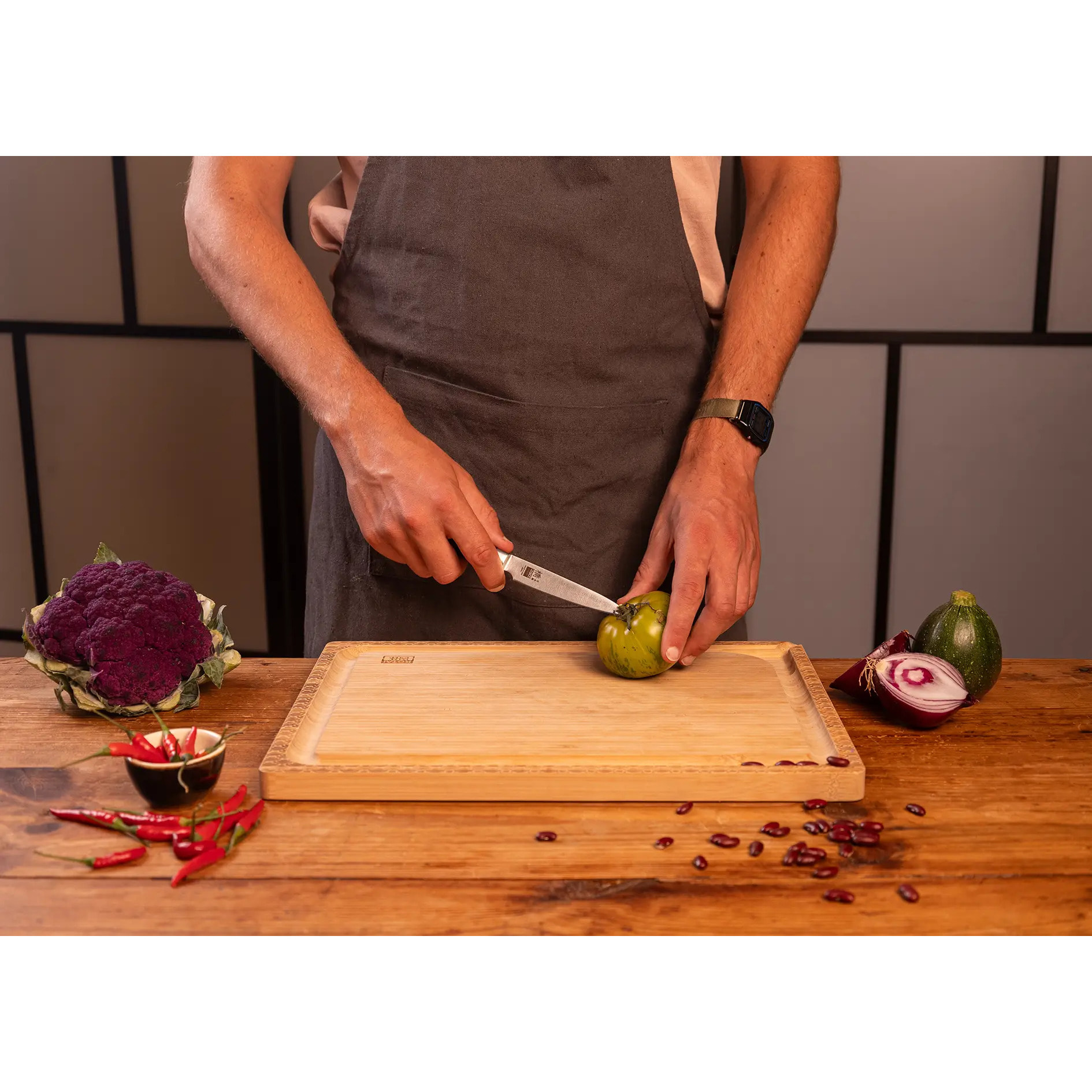 Il Set Base: 2 coltelli (coltello da ufficio + santoku)