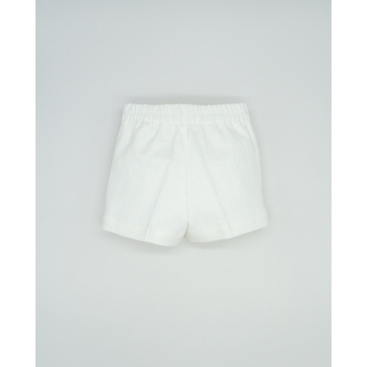 BERMUDA LINO ELÁSTICO BLANCA