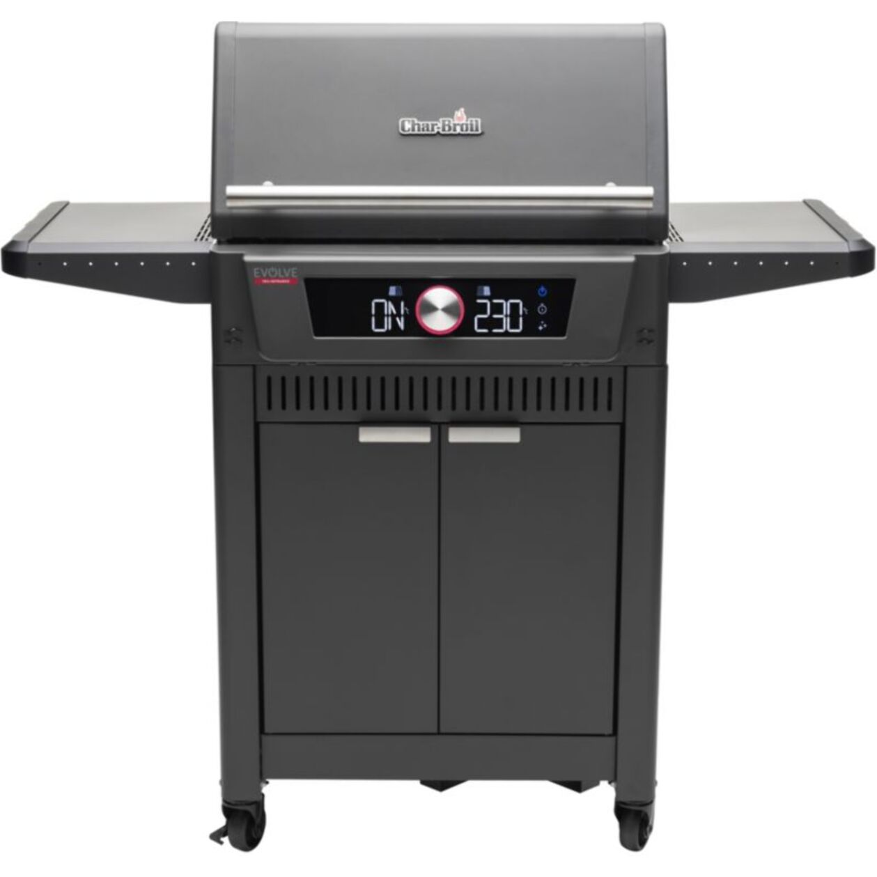 Barbecue gaz CHAR BROIL Evolve, sur chariot, 2 brûleurs, thermostat digital, surface de cuisson 63 x 43 cm