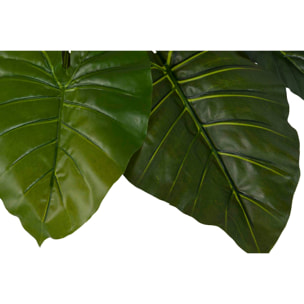 Planta Artificial Taro Con Maceta 95x95x120 Cm