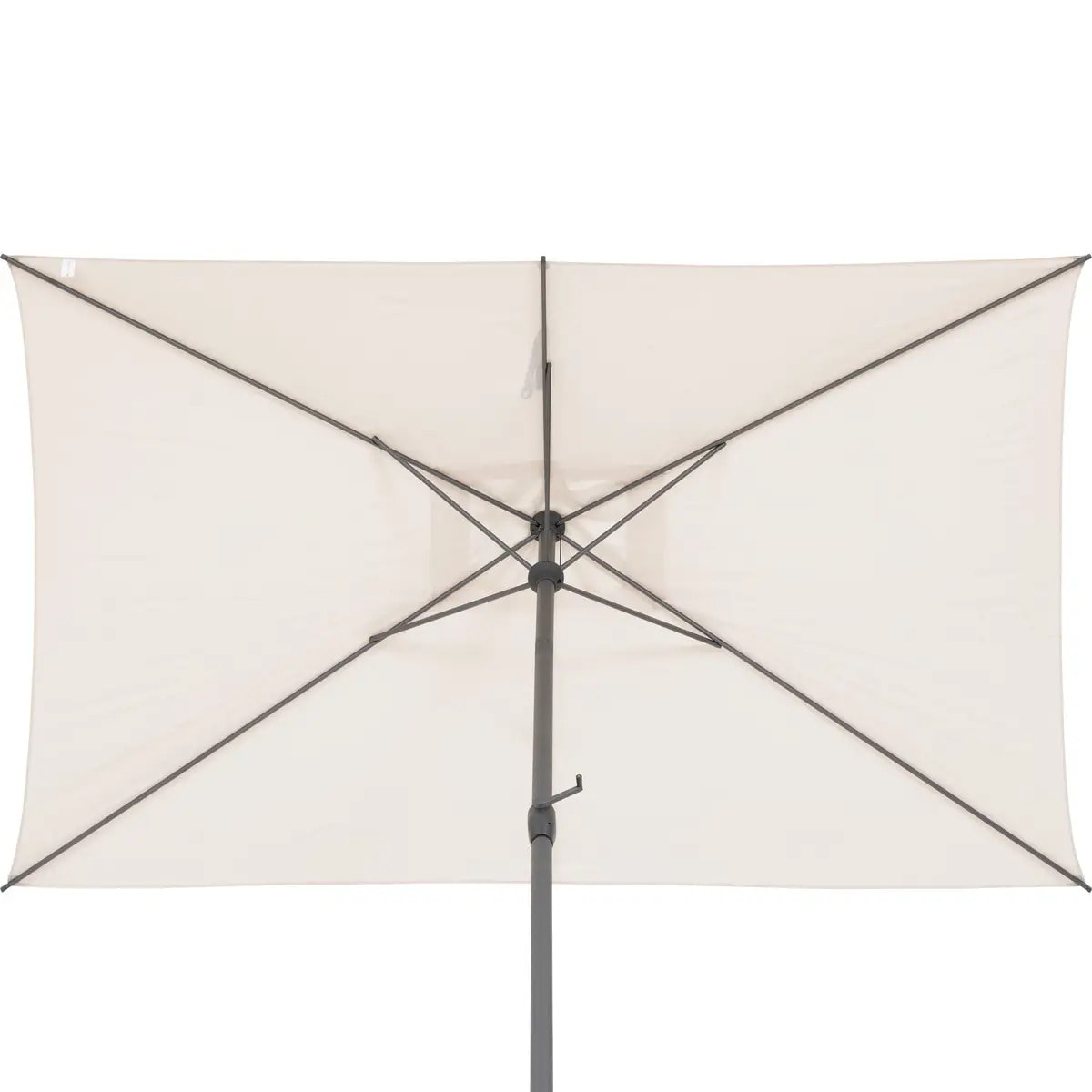 Parasol droit rectangulaire inclinable "Loompa" blé 2,5 x 2,5 m