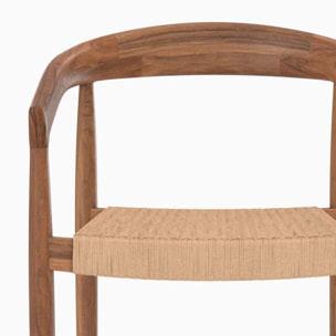 Lot de 2 chaises pour îlot central 65 cm - Bali