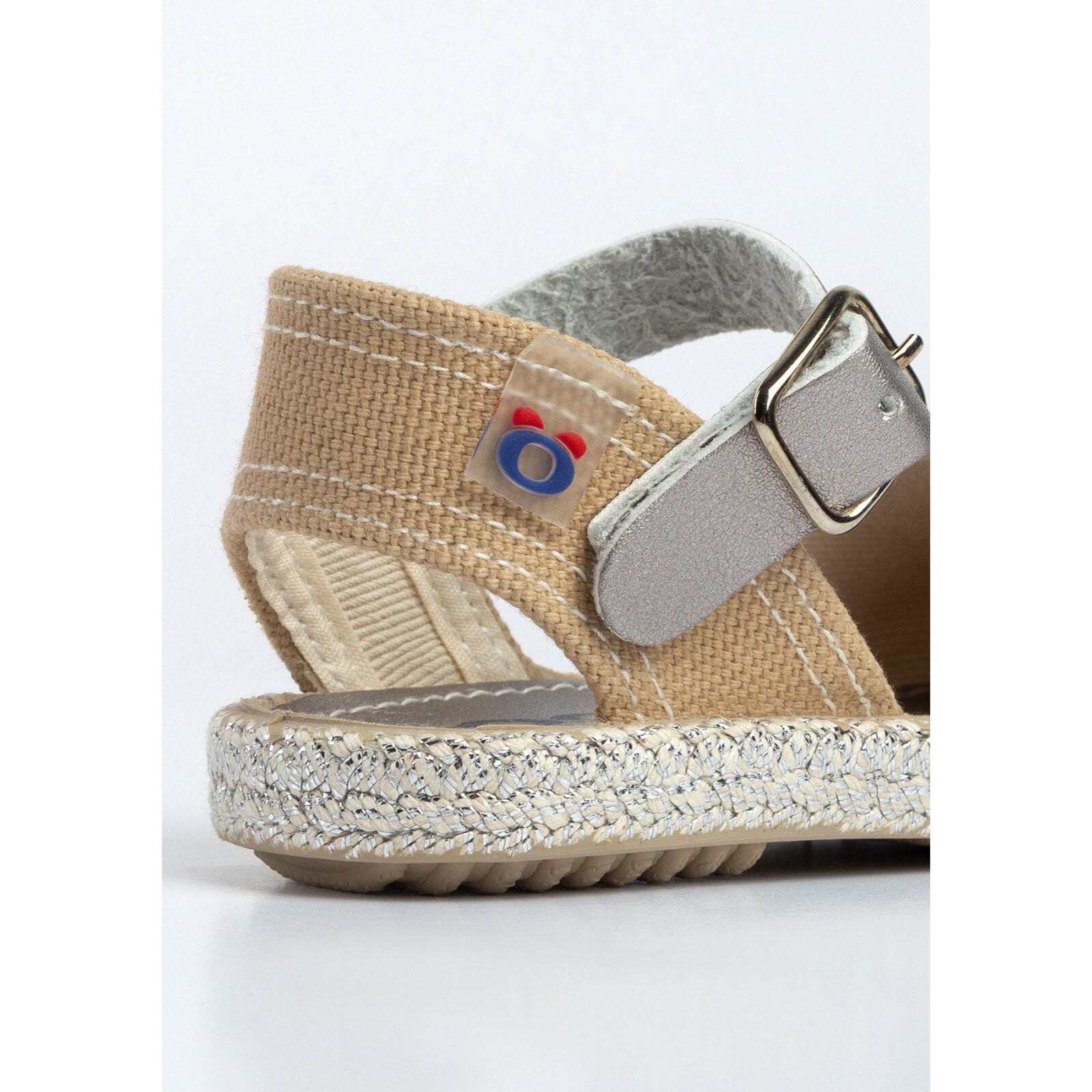 Conguitos - Sandali estivi in juta con zeppa per bambina comodi