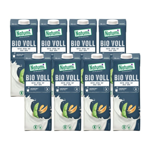 Pack 8 uds Bebida Vegetal de Avena y Soja Voll BIO Natumi 1 L