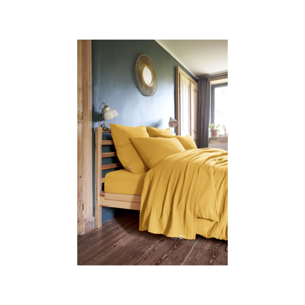 Housse de couette en gaze de coton 240 x 260 cm - 10 coloris - GAIA