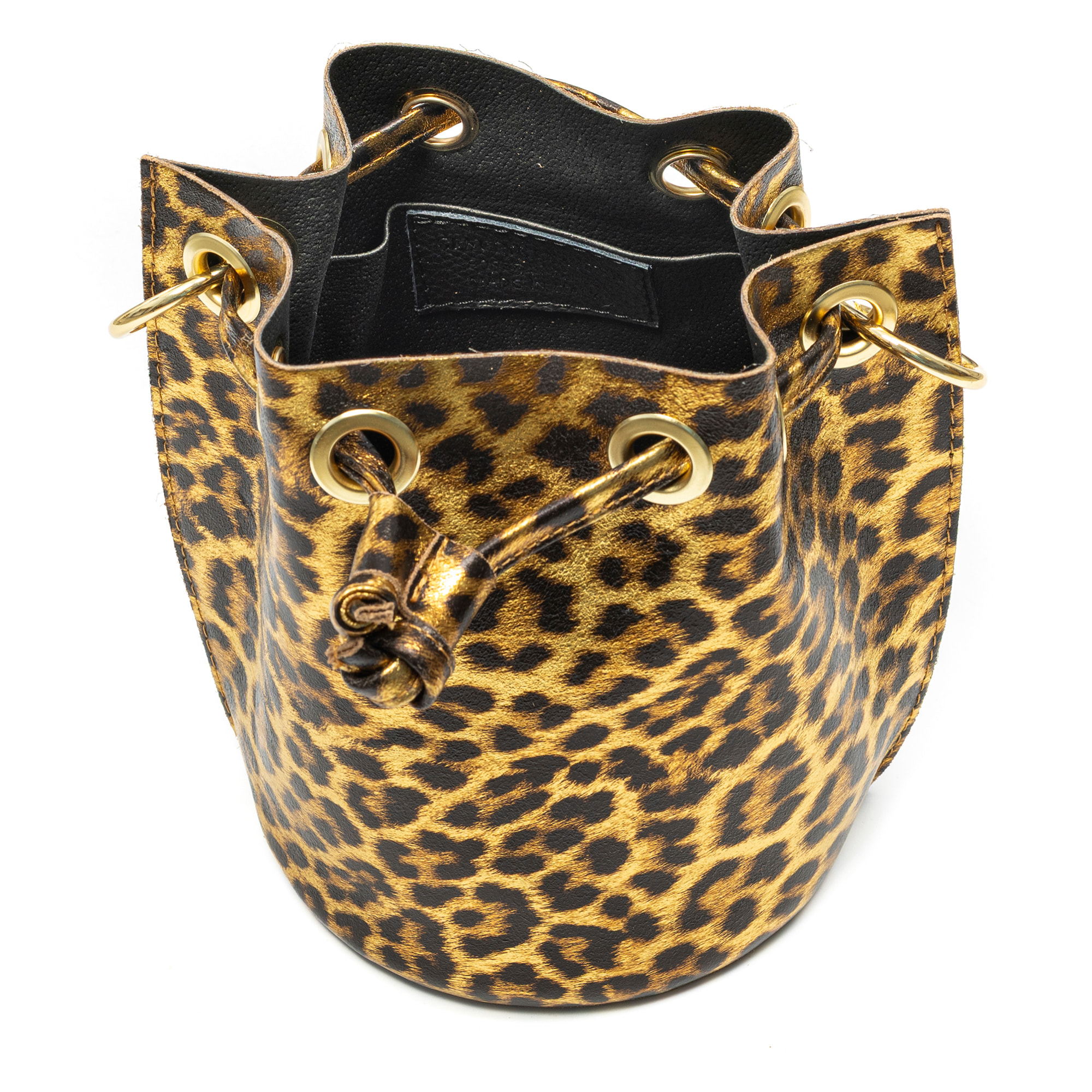 Primavera bolso de mano mujer. Piel auténtica Gamuza con estampado de animal print leopardo y lacada brillante.