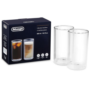 Coffret DELONGHI lot de 2 verres Cold Brew Big 2x300 ml DLSC325
