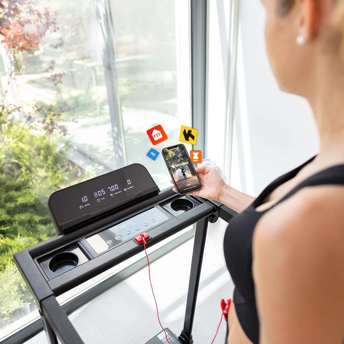 Cinta de correr plegable FITFIU 14km/h ultracompacta 1500W