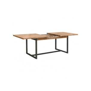 Table de repas extensible en bois et métal L180/220cm - POSITANO