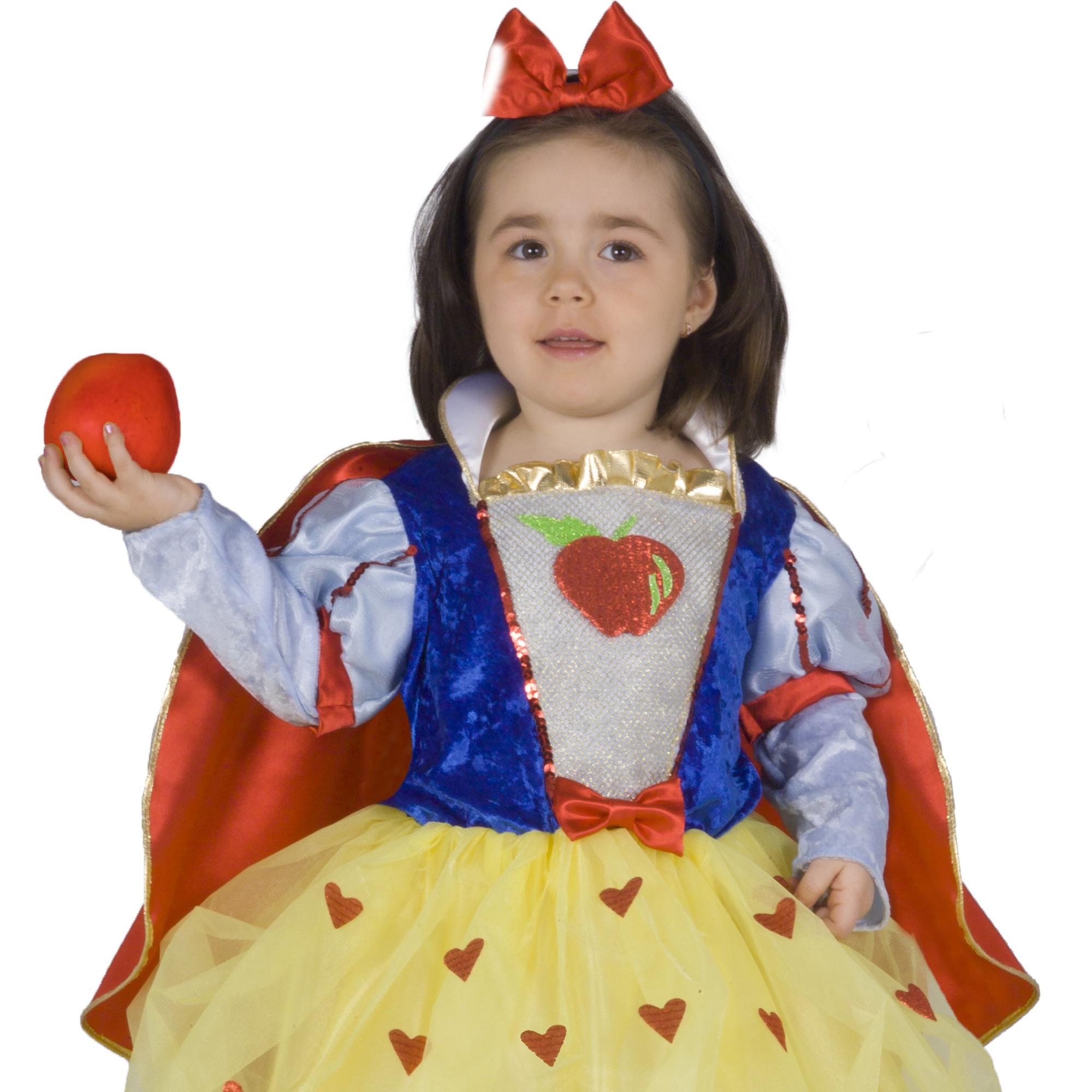 Abito Biancaneve Dolce Fiaba Costume Carnevale Bambina