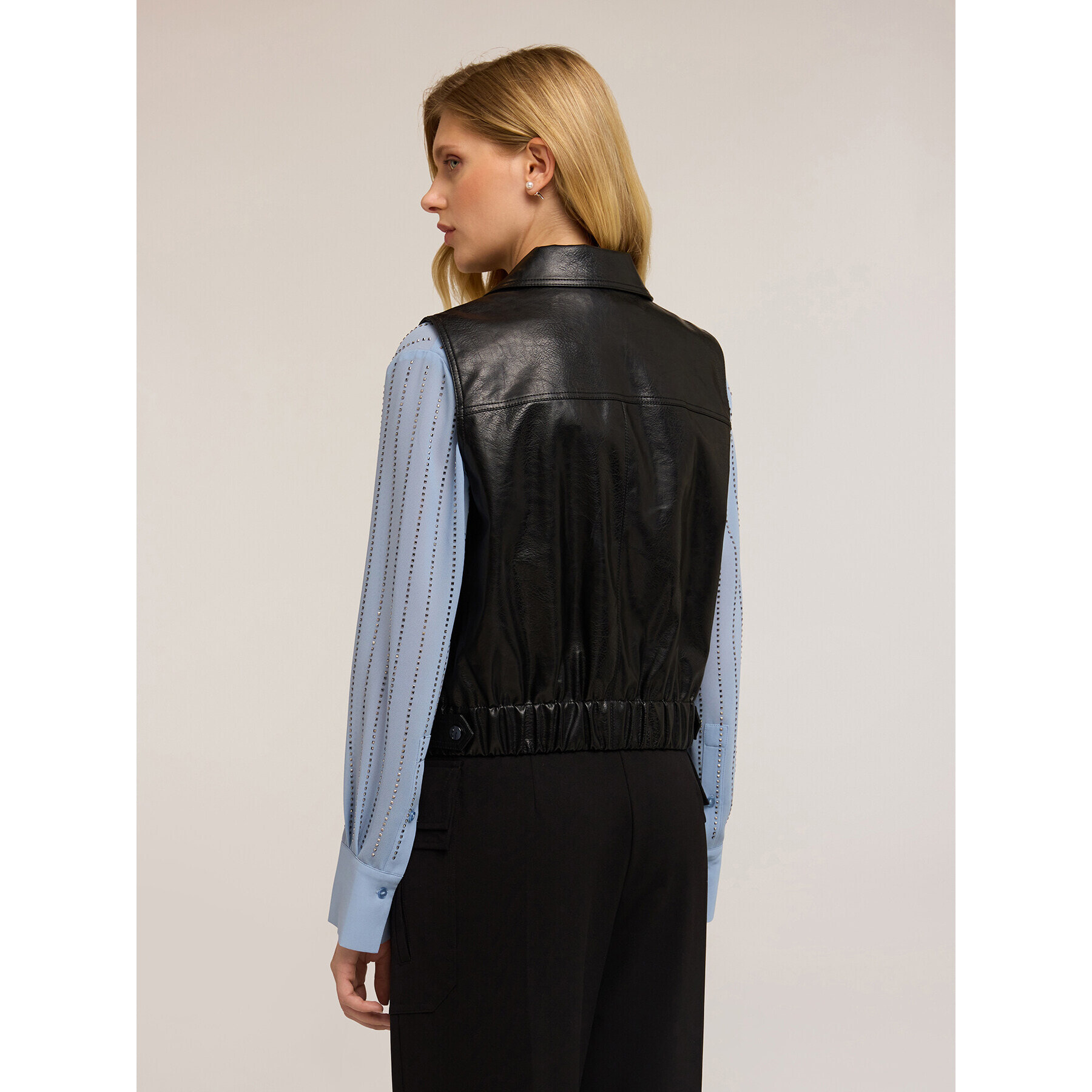 Motivi - Chaleco de tela revestida - Negro