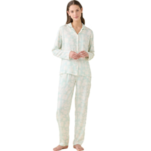 Pigiama donna estivo in viscosa articolo floret. Noidinotte