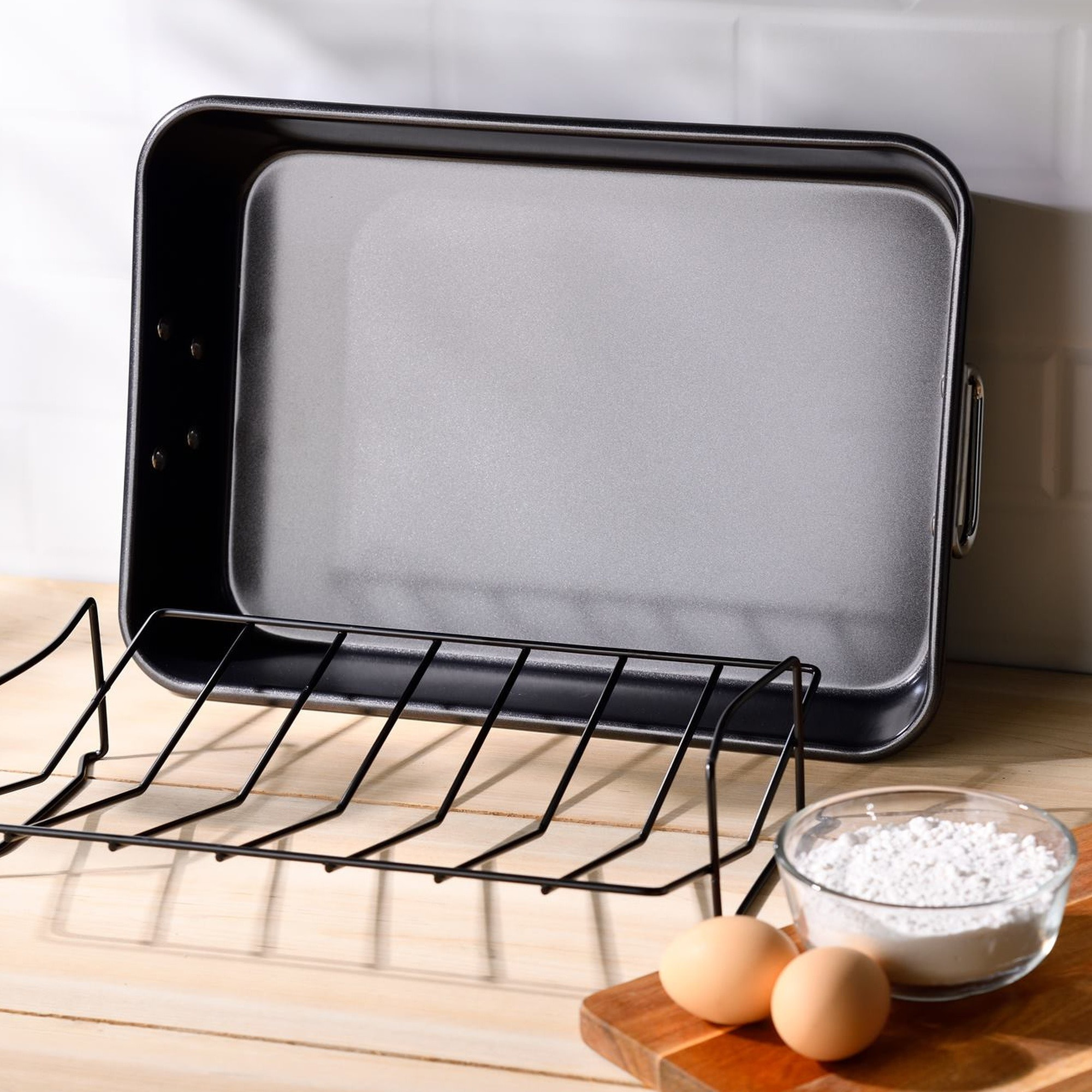 Bandeja para asados 40x28x8cm acero carbono Moods San Ignacio