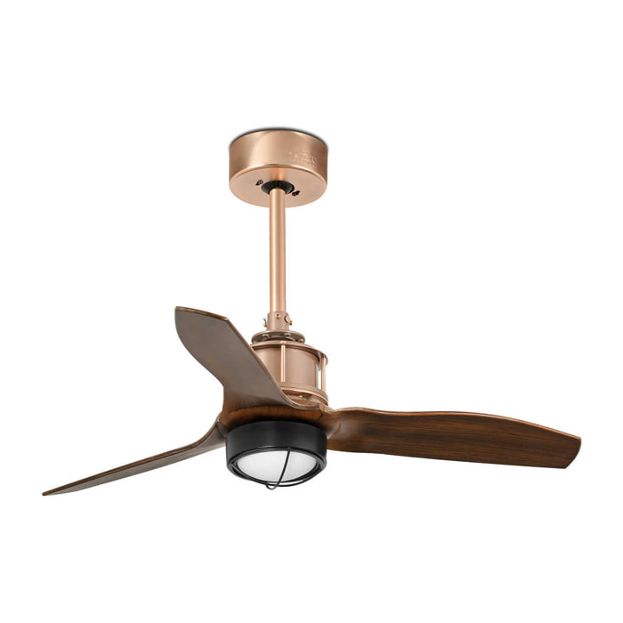 JUST FAN XS LED Ventilateur cuivre/bois 81cm