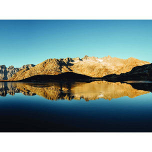 Papier peint panoramique lac de haute montagne Intissé