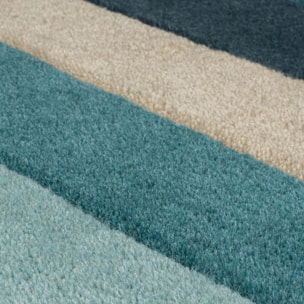 Tapis de couloir graphique en laine COLLAGE