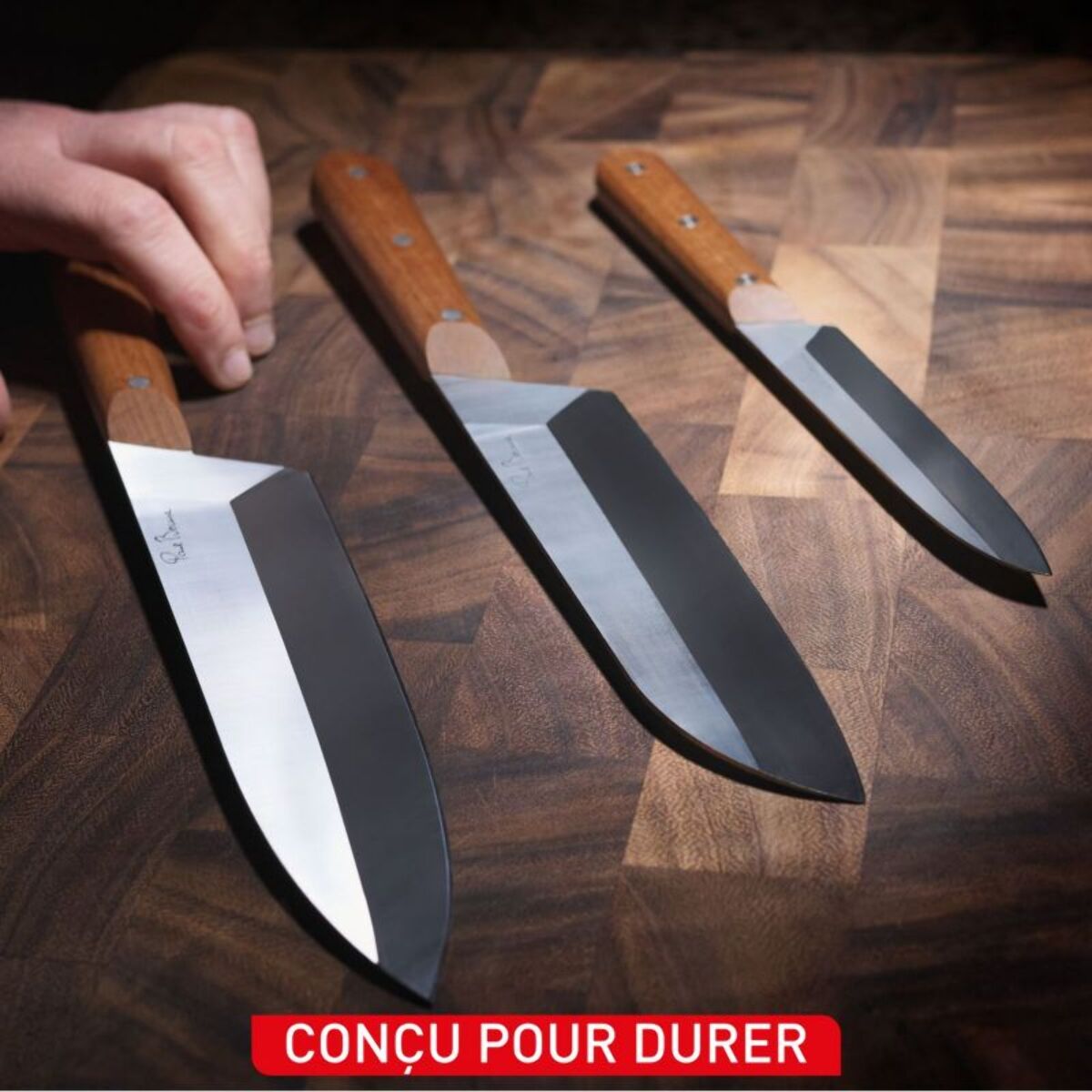Set de couteaux TEFAL 3 couteaux Collection Paul Bocuse