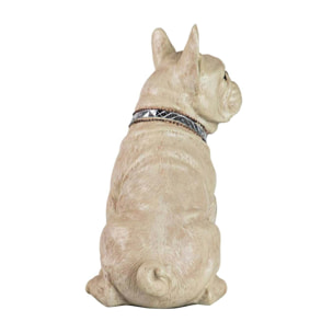 Figura Bulldog Frances Resina Beige 24x16x29 Cm