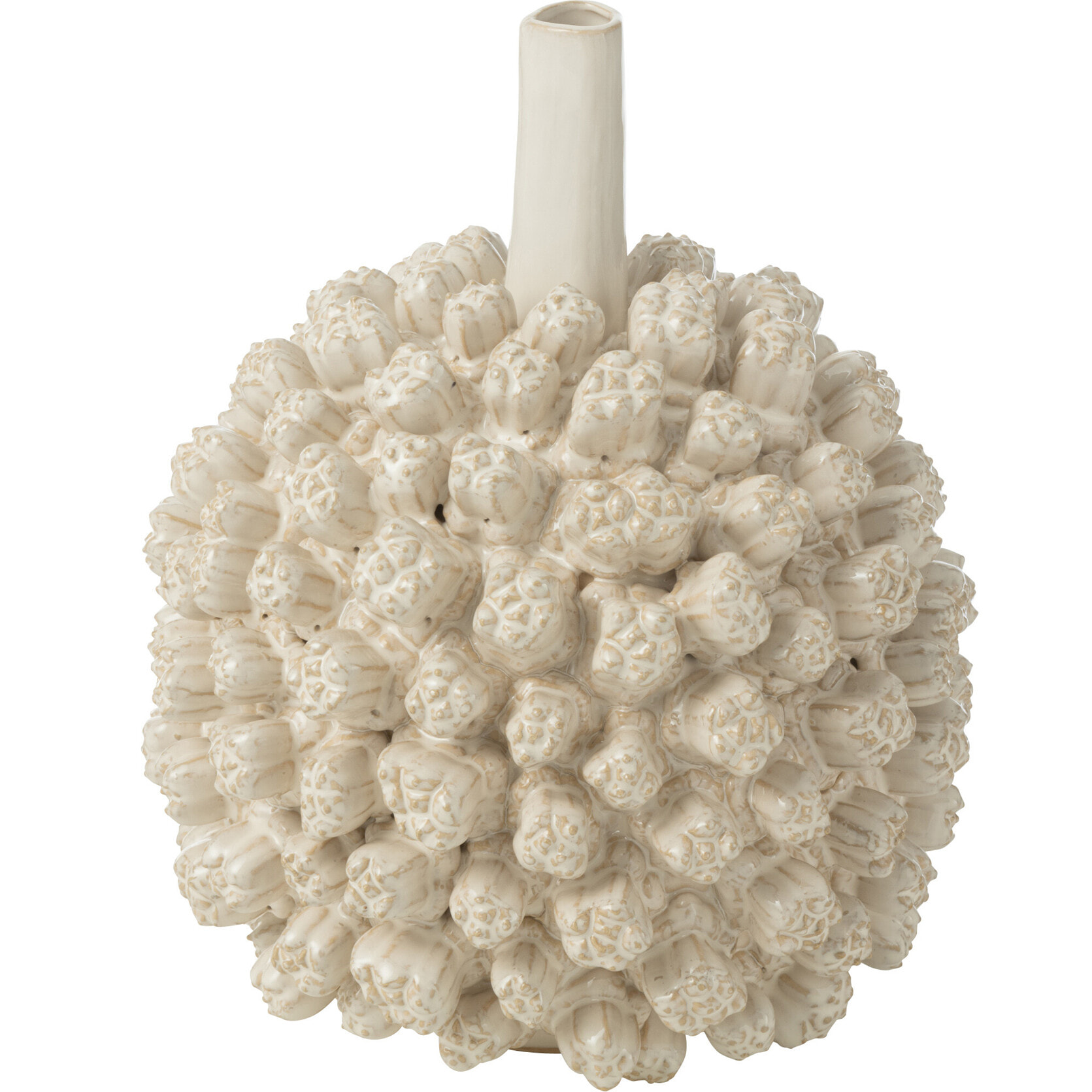 J-Line vase Saki - céramique - blanc - large