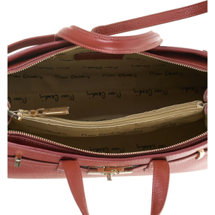 Borsa a mano da donna Made in Italy - Modello Celeste Ultra - 100% pelle - 37.5 x 24.5 x 13.0 cm