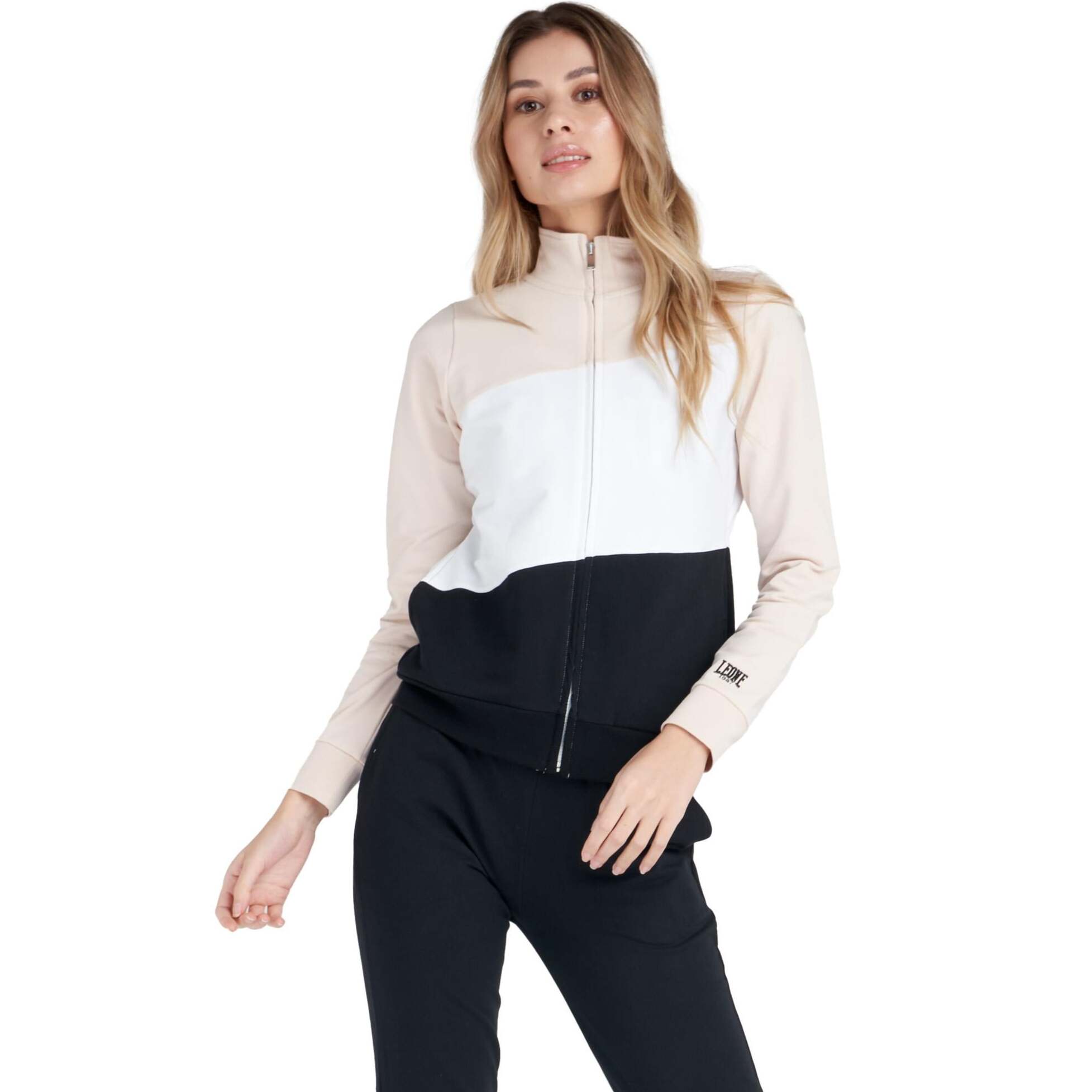 Tuta donna con collo alto e zip linea Live in Colors