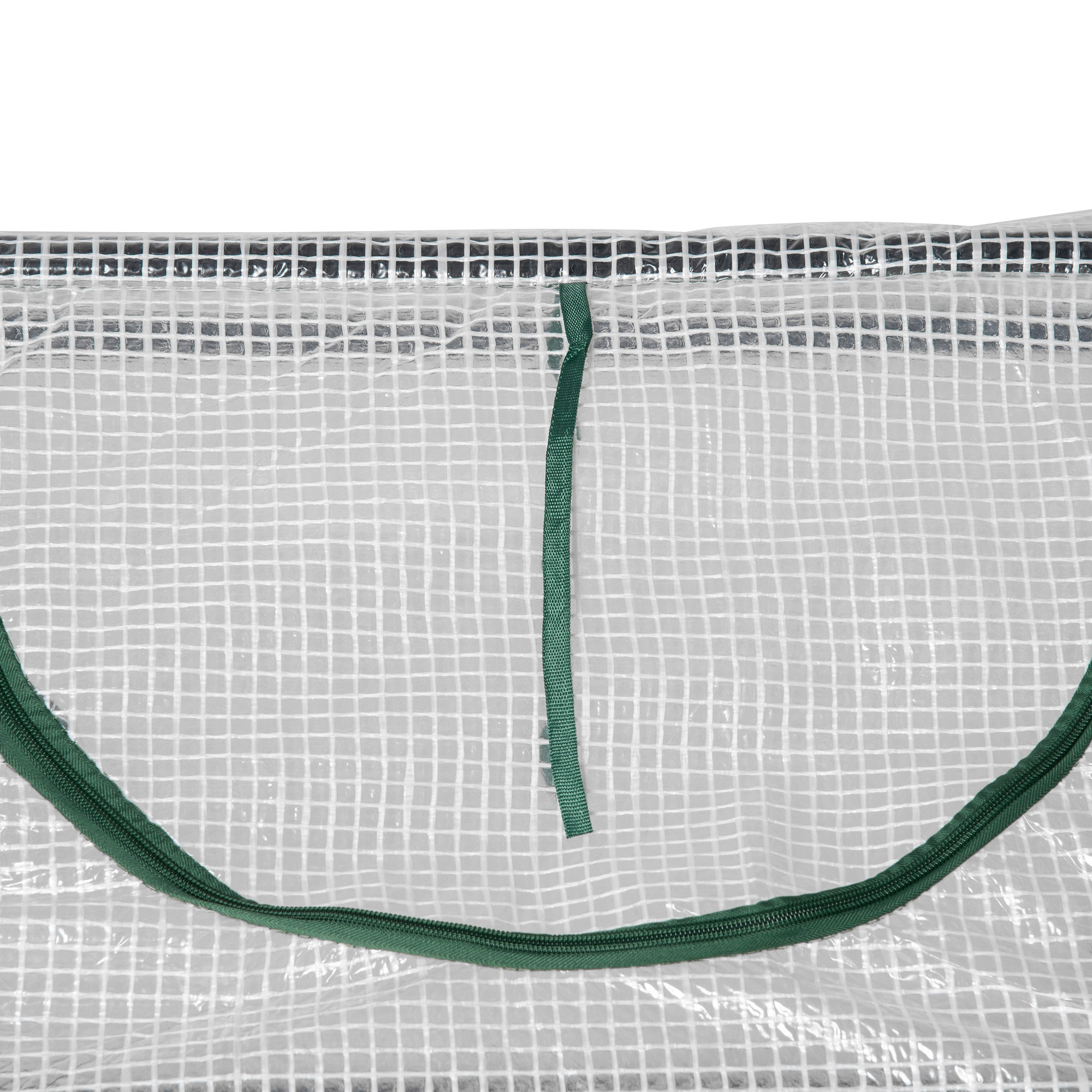 Mini serre de jardin serre à tomates 120 x 60 x 60 cm 2 fenêtres zippées enroulables acier thermolaqué PE haute densité blanc