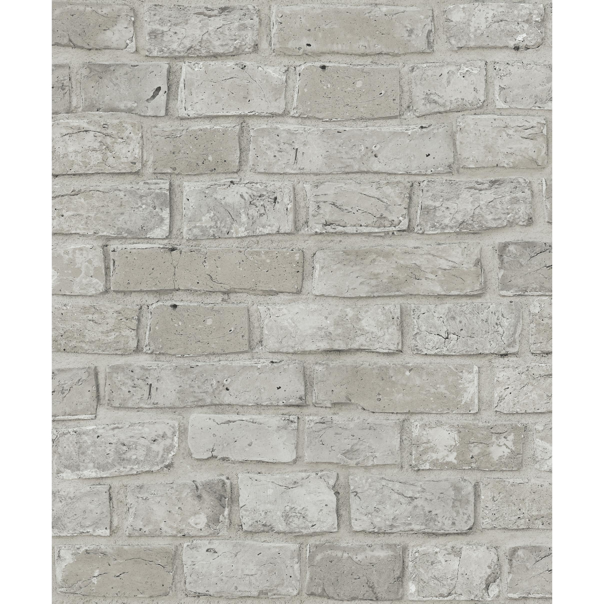 Papel pintado CERAMIKO, Brickwall gris claro 53x1000 cm