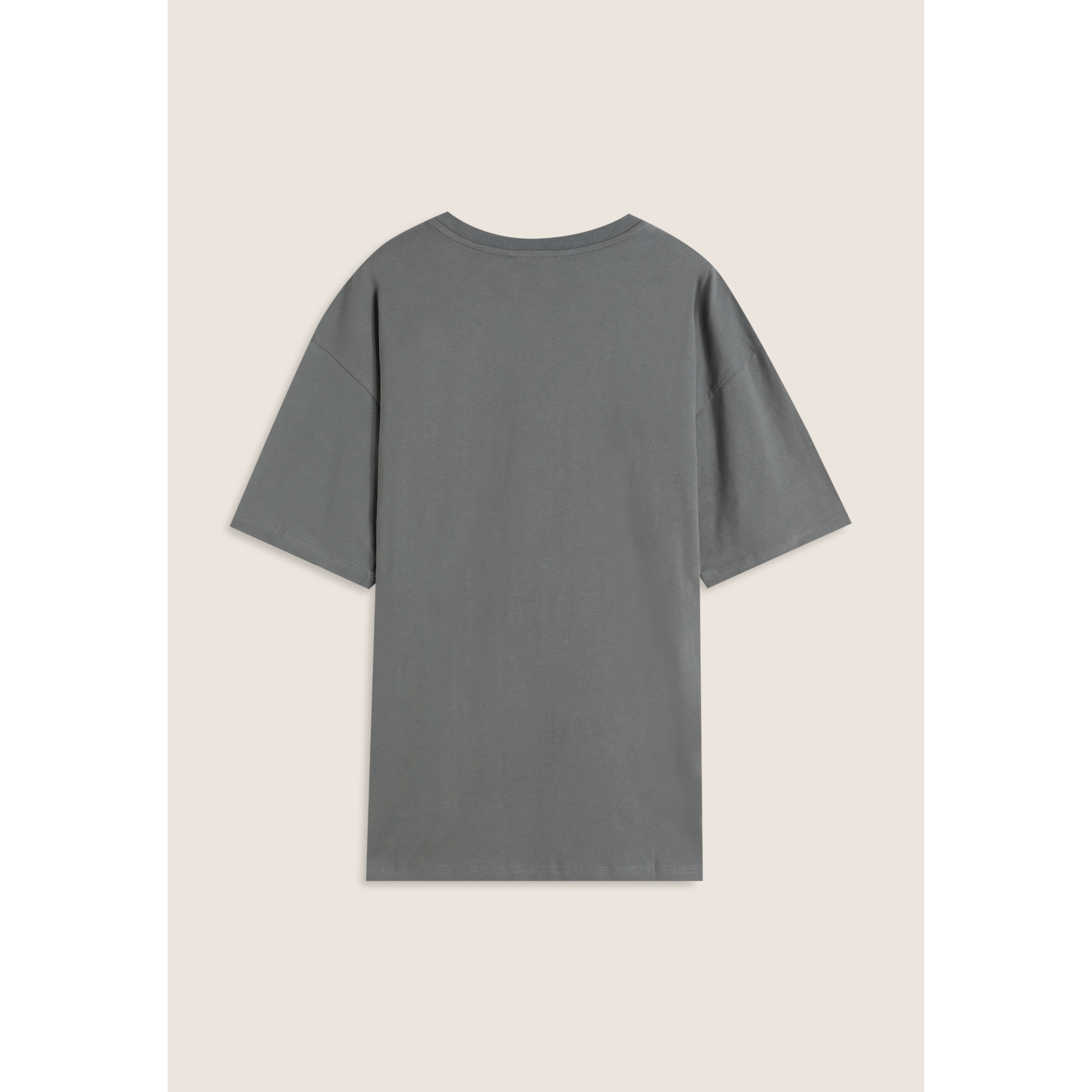 T-shirt uomo comfort fit con logo spessorato