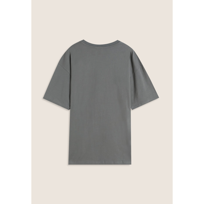 T-shirt uomo comfort fit con logo spessorato