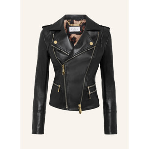 PHILIPP PLEIN Giacca biker in pelle
