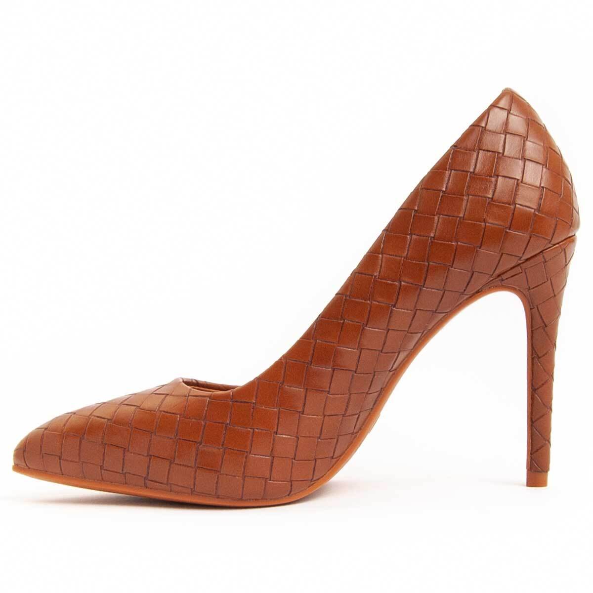 Zapato De Tacón - Marron - Altura: 10 Cm