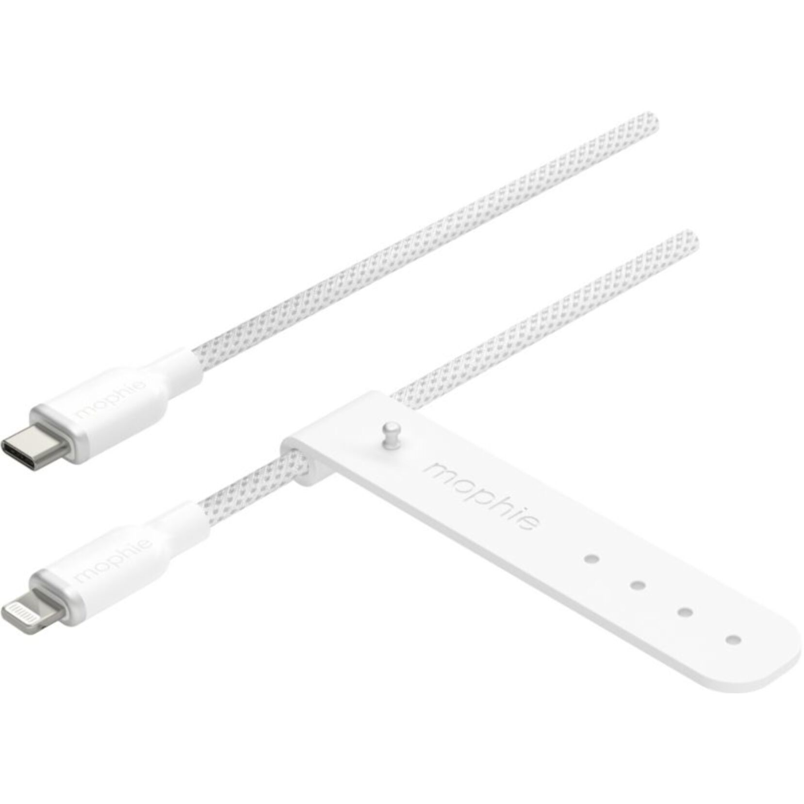 Câble de charge MOPHIE 2M USB-C vers Lightning blanc