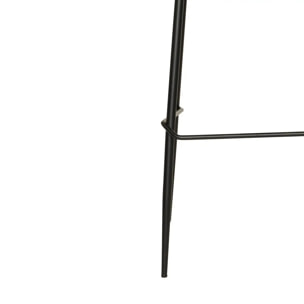 Lot de 2 Tabouret de bar Amago beige 54x52cm