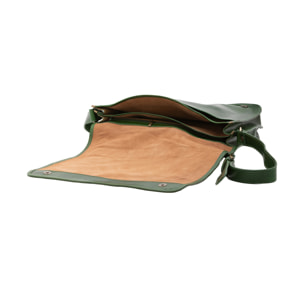 Borsa a tracolla  da uomo In Vera pelle Made in Italy 30x38x12 cm