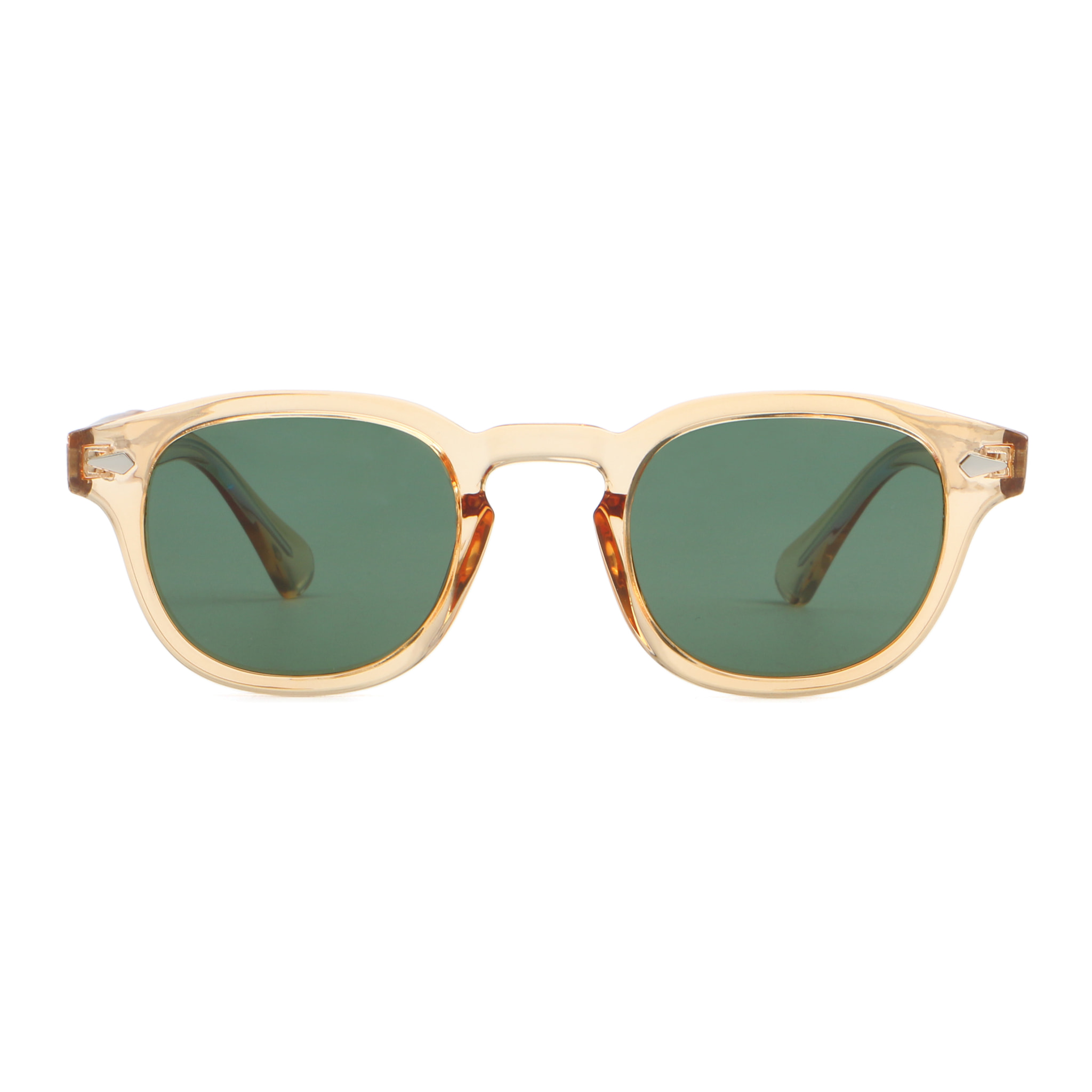 Gafas de sol OCEAN HAMPTON - Champagne transparente brillante / Verde