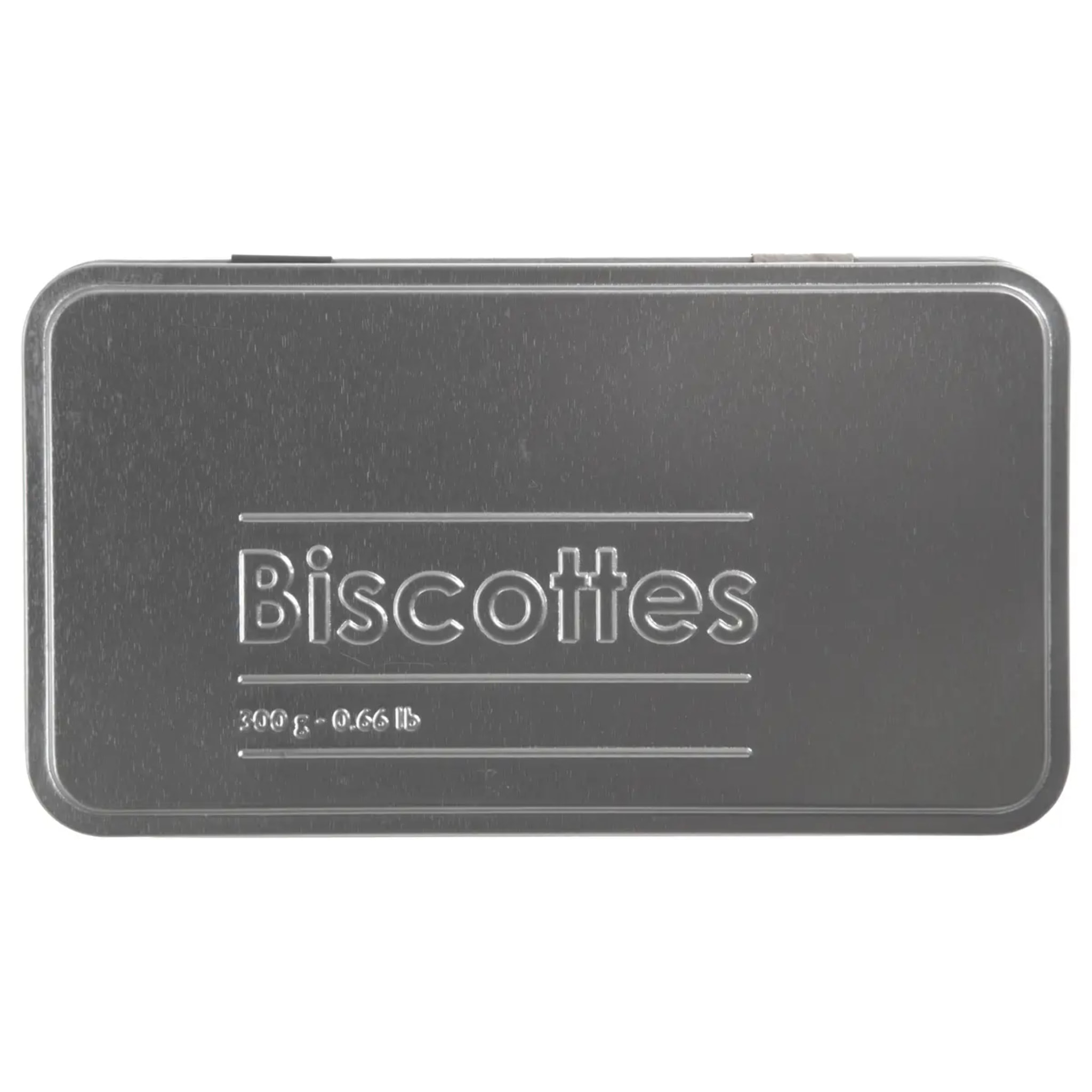 Boîte biscotte métal "Black Edition" noir