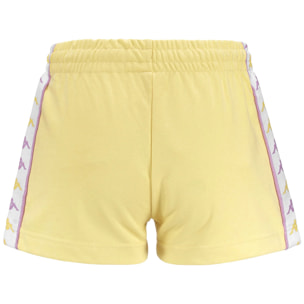 Pantaloncini Kappa Donna 222 BANDA TREADYI Giallo