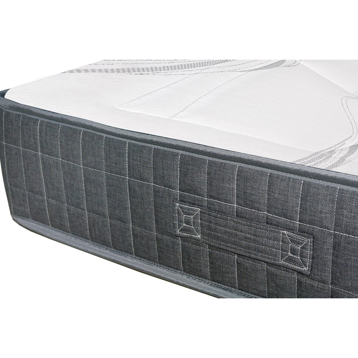 Matelas 160x200 cm avec accueil mousse à mémoire de forme 24 cm JIMY