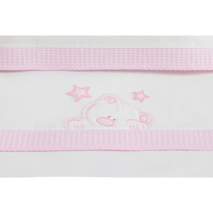 Trip Coche 100% Alg Mod Viggo Bco/Rosa