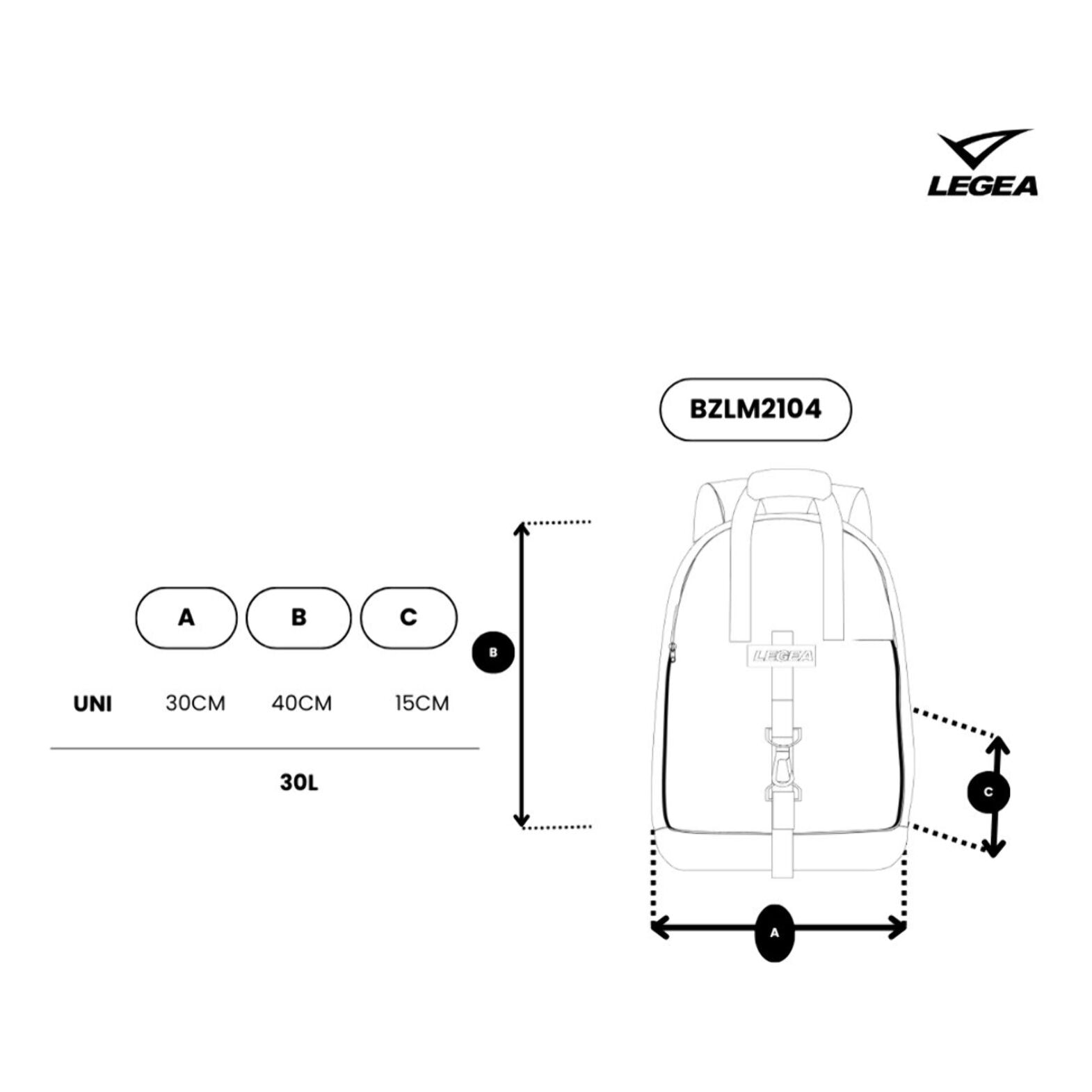 Zaino sportivo da viaggio NIHAT 40x30x15 cm